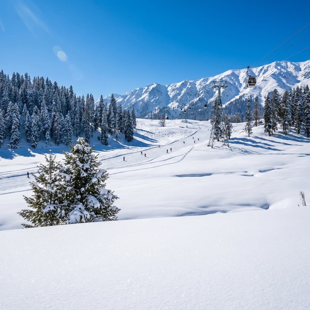Skiing in Gulmarg